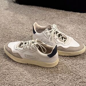 Kith x Adidas Cream and Gray Sneakers